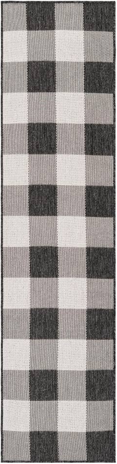 Detail image of 2' x 8' Easy-Clean Checkered Indoor / Outdoor Runner Rug