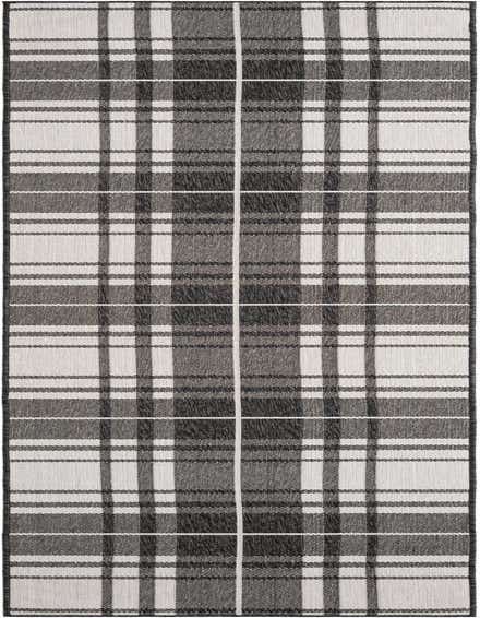 2' 7 x 12' Easy-Clean Checkered Indoor / Outdoor Runner Rug