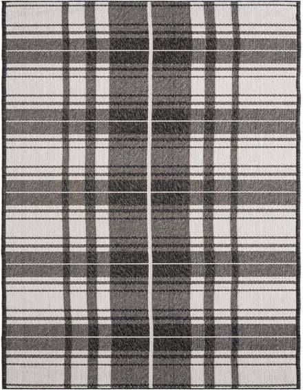 Detail image of 2' 7 x 12' Easy-Clean Checkered Indoor / Outdoor Runner Rug