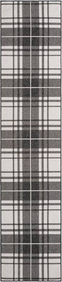 Detail image of 2' 7 x 12' Easy-Clean Checkered Indoor / Outdoor Runner Rug