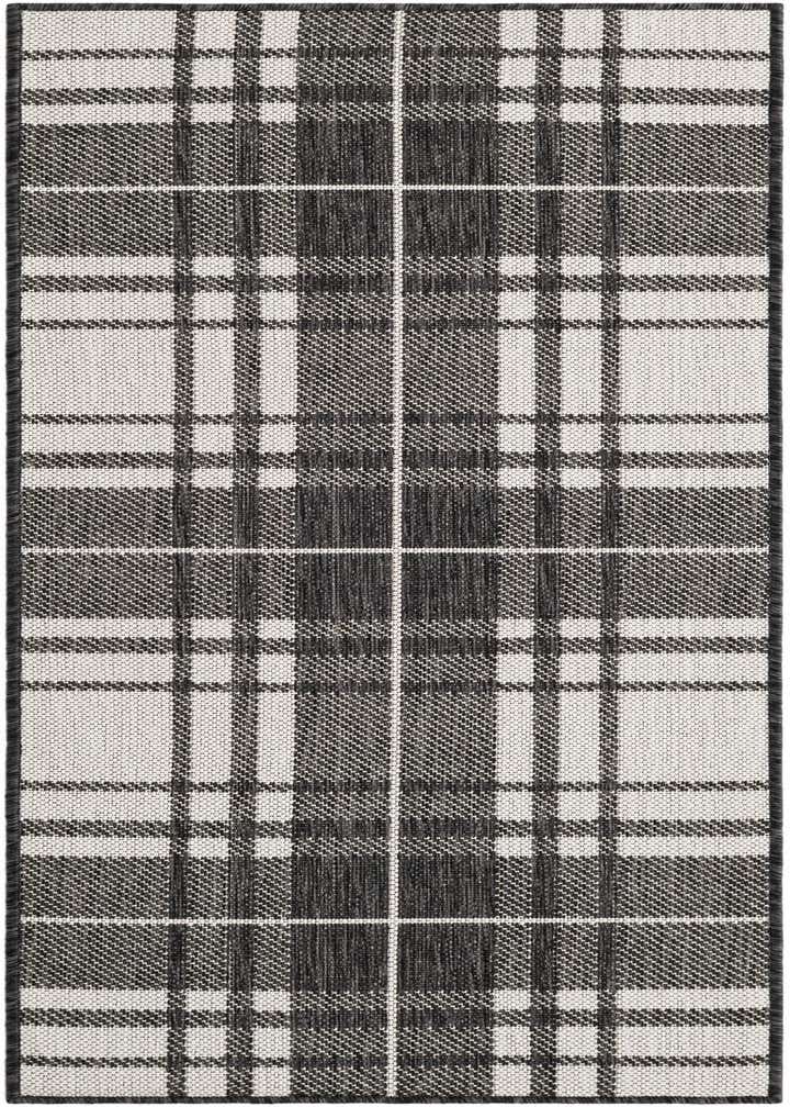 2' x 5' 3 Easy-Clean Checkered Indoor / Outdoor Runner Rug