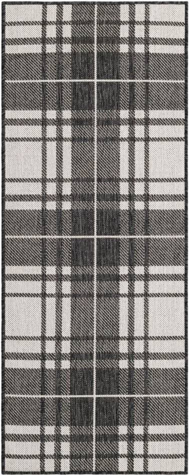 Detail image of 2' x 5' 3 Easy-Clean Checkered Indoor / Outdoor Runner Rug