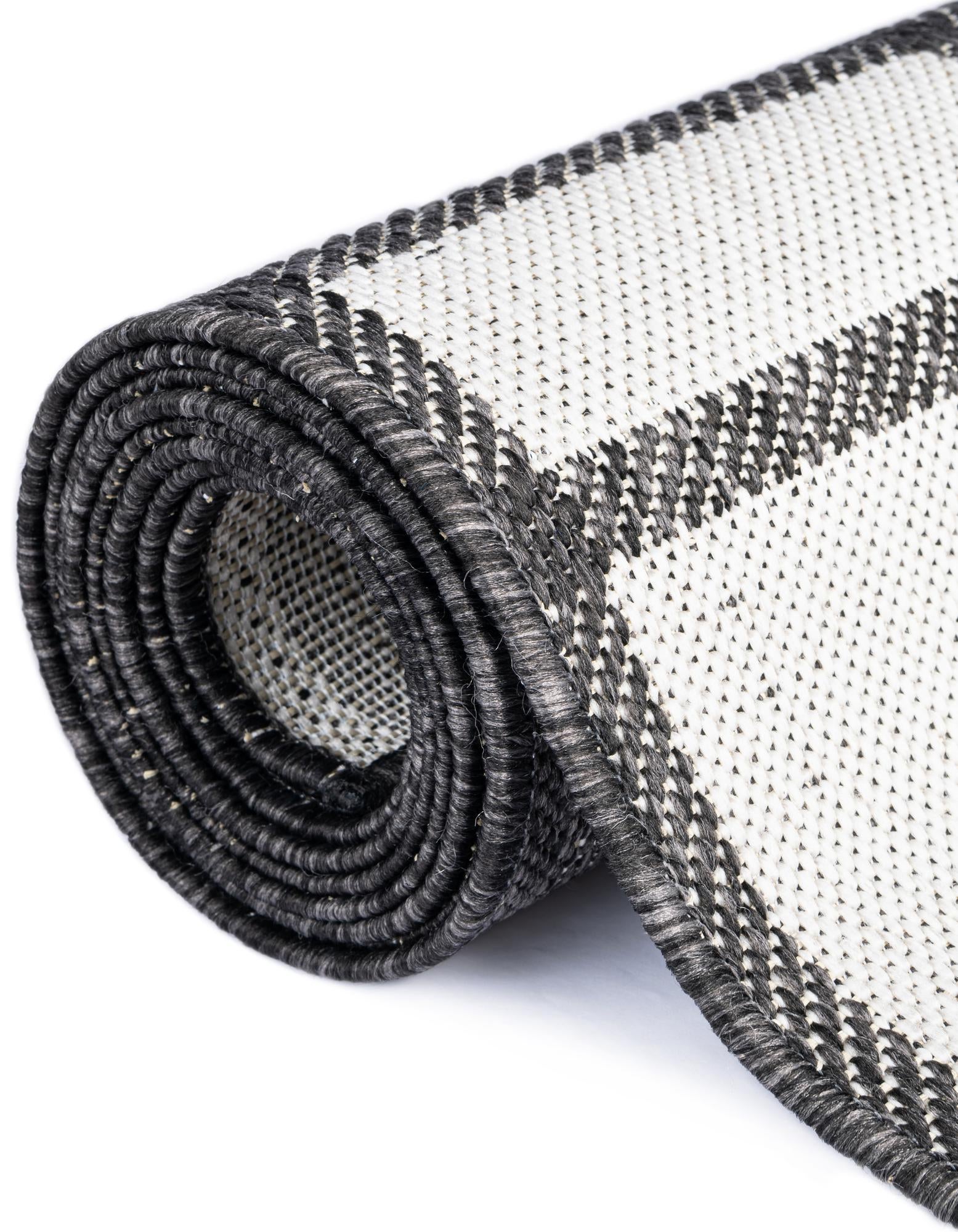 2' x 5' 3 Easy-Clean Checkered Indoor / Outdoor Runner Rug