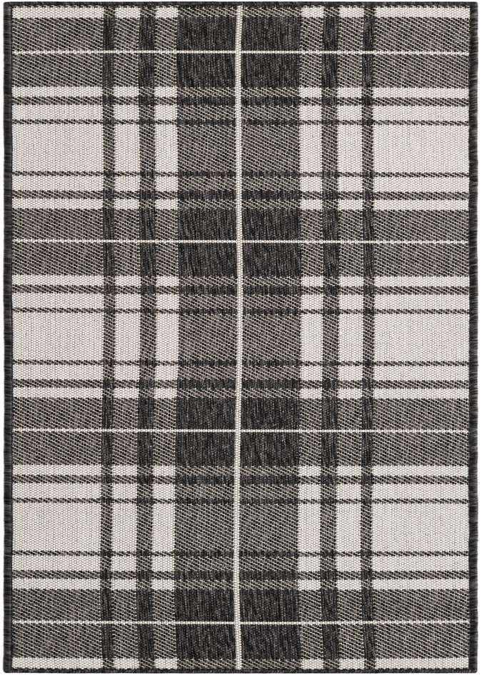2' x 6' Easy-Clean Checkered Indoor / Outdoor Runner Rug