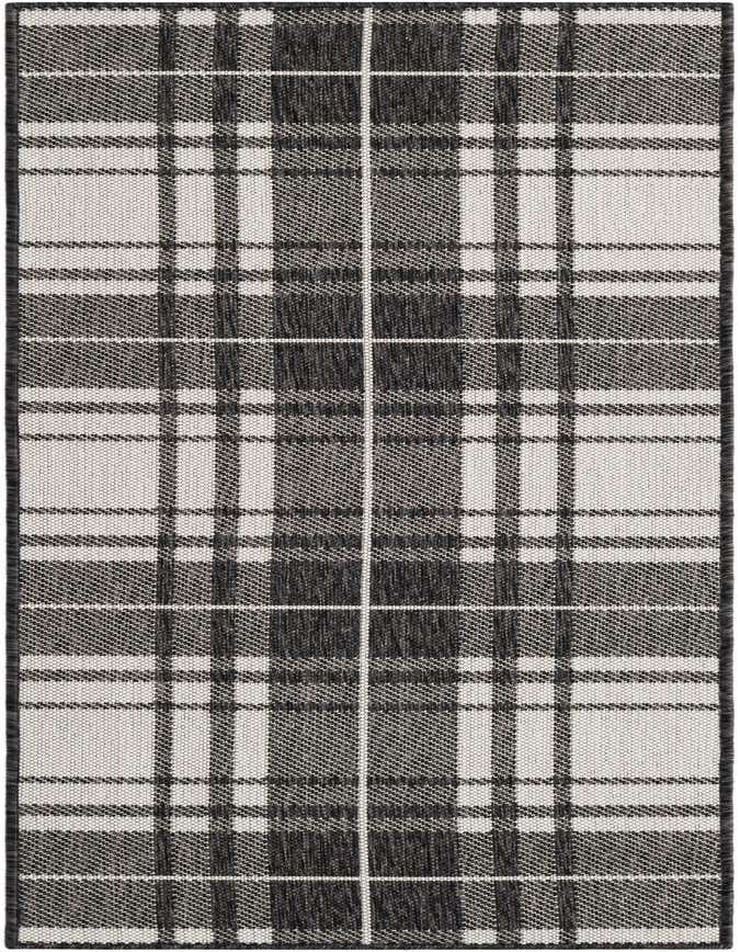 2' x 6' Easy-Clean Checkered Indoor / Outdoor Runner Rug