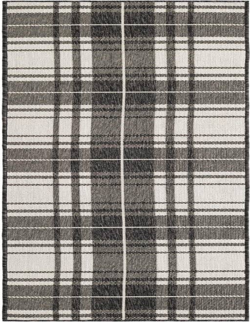 Detail image of 2' x 8' Easy-Clean Checkered Indoor / Outdoor Runner Rug