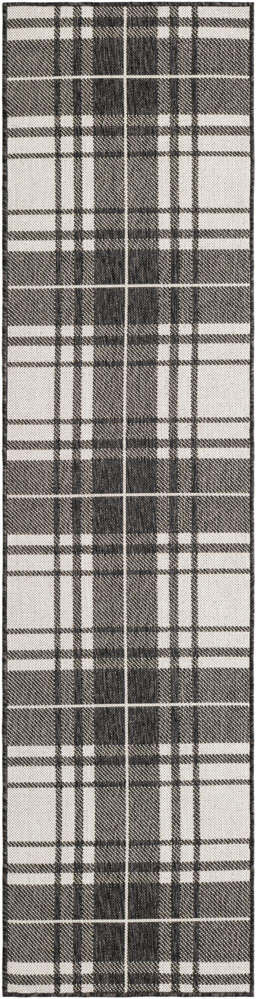 2' x 8' Easy-Clean Checkered Indoor / Outdoor Runner Rug