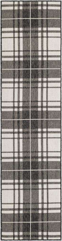 2' x 8' Easy-Clean Checkered Indoor / Outdoor Runner Rug