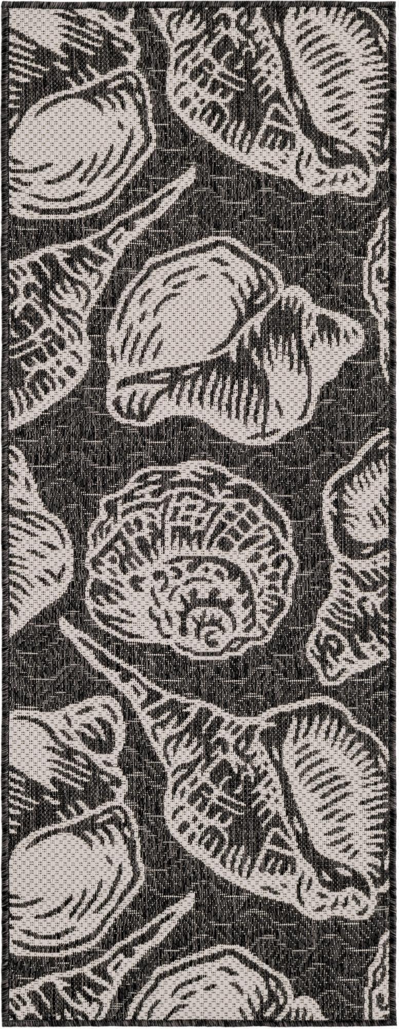 2' x 5' 3  Washable Coastal Indoor / Outdoor Runner Rug