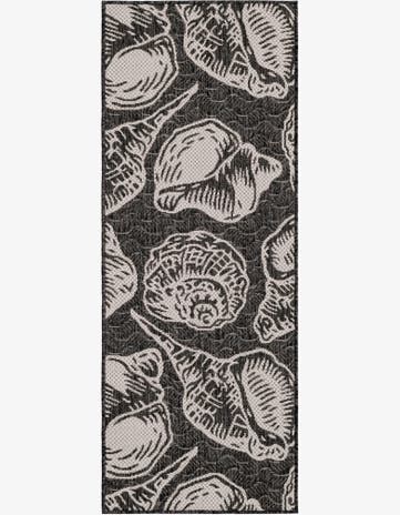 2' x 5' 3 Easy-Clean Coastal Indoor / Outdoor Runner Rug