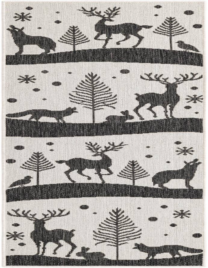 Detail image of 2' x 6' Easy-Clean Holiday Indoor / Outdoor Runner Rug
