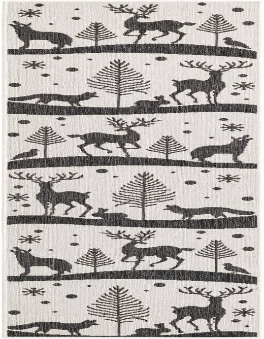 Detail image of 2' x 8' Easy-Clean Holiday Indoor / Outdoor Runner Rug