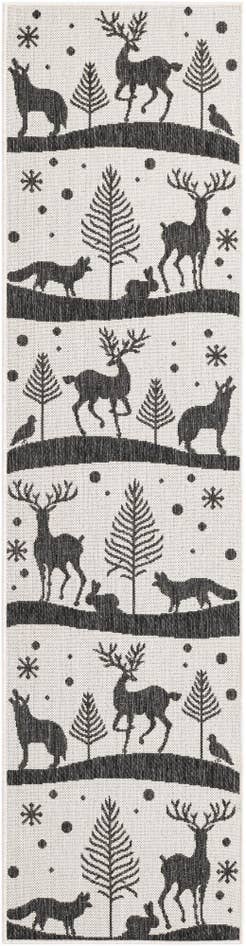 Detail image of 2' x 8' Easy-Clean Holiday Indoor / Outdoor Runner Rug