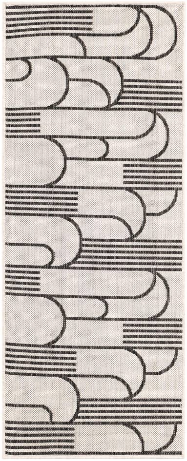 Detail image of 2' x 5' 3 Easy-Clean Modern Indoor / Outdoor Runner Rug