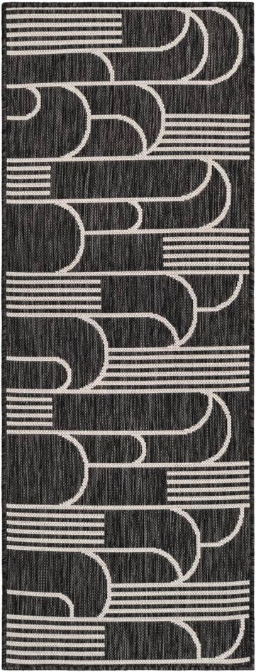 Detail image of 2' x 5' 3 Easy-Clean Modern Indoor / Outdoor Runner Rug