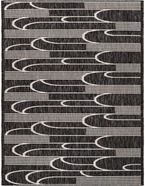 Detail image of 2' x 8' Easy-Clean Modern Indoor / Outdoor Runner Rug
