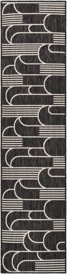 Detail image of 2' x 8' Easy-Clean Modern Indoor / Outdoor Runner Rug