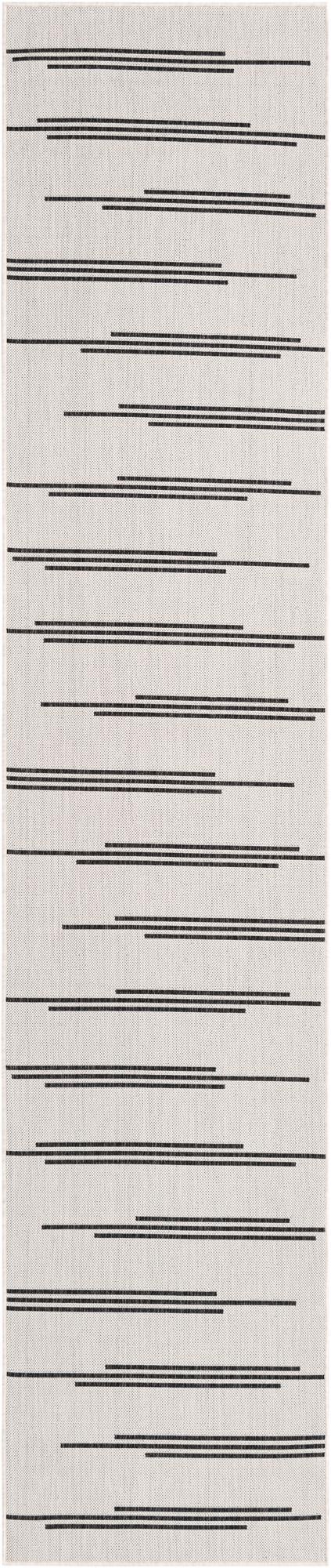 2' 7 x 12' Easy-Clean Modern Indoor / Outdoor Runner Rug
