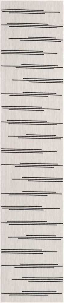2' 7 x 12' Easy-Clean Modern Indoor / Outdoor Runner Rug