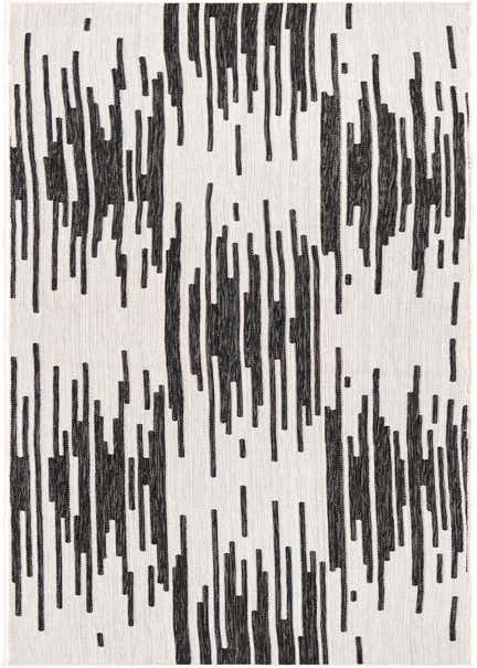 2' 7 x 12' Easy-Clean Modern Indoor / Outdoor Runner Rug