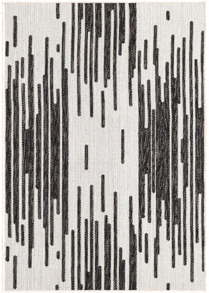 2' x 5' 3 Easy-Clean Modern Indoor / Outdoor Runner Rug