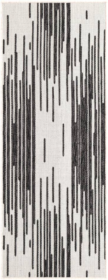 Detail image of 2' x 5' 3 Easy-Clean Modern Indoor / Outdoor Runner Rug