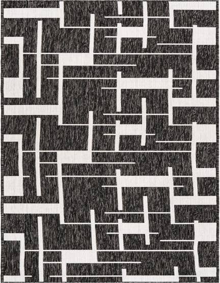 Detail image of 2' 7 x 12' Easy-Clean Modern Indoor / Outdoor Runner Rug