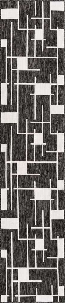 2' 7 x 12' Easy-Clean Modern Indoor / Outdoor Runner Rug