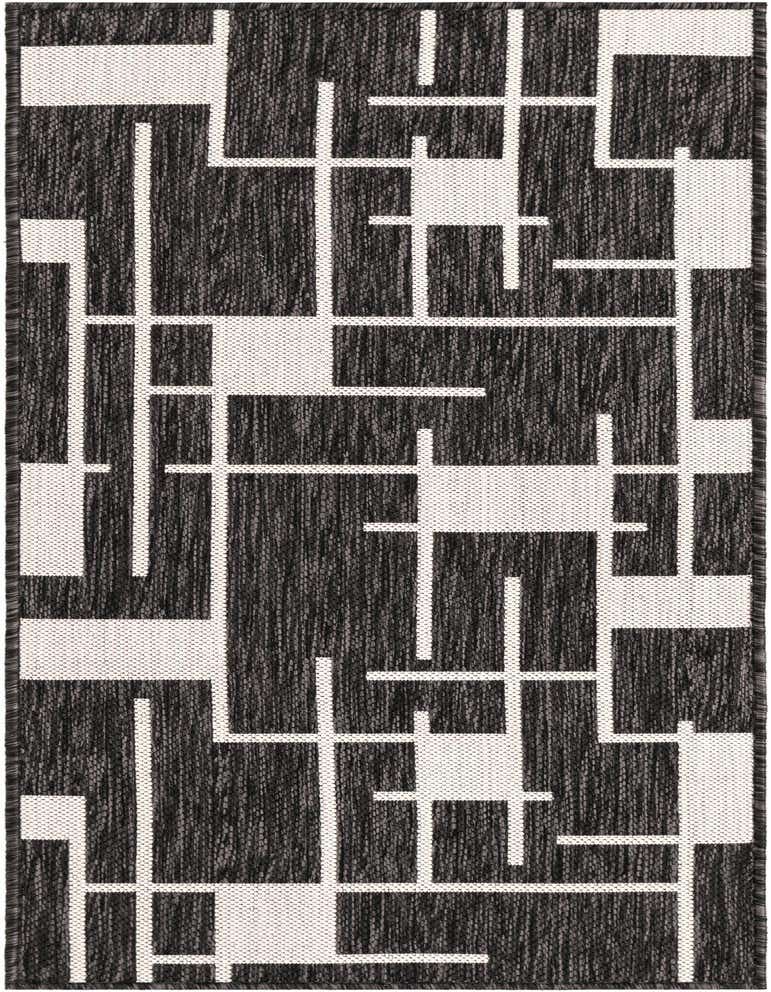 2' x 5' 3 Easy-Clean Modern Indoor / Outdoor Runner Rug