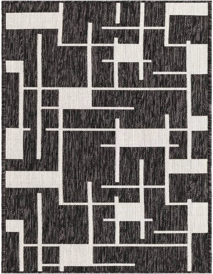 Detail image of 2' x 5' 3 Easy-Clean Modern Indoor / Outdoor Runner Rug