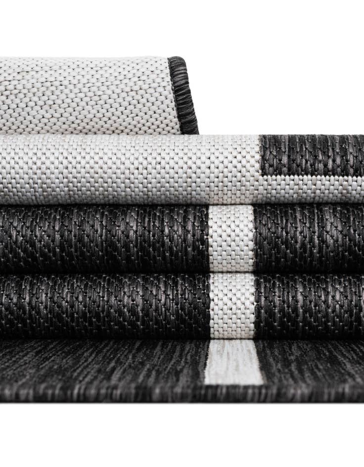 Detail image of 2' x 5' 3 Easy-Clean Modern Indoor / Outdoor Runner Rug