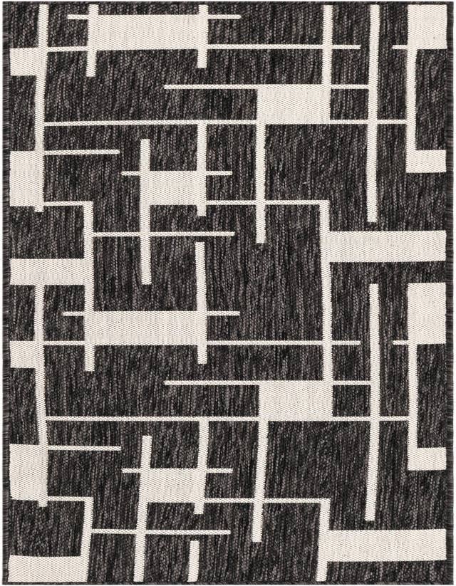 Detail image of 2' x 6' Easy-Clean Modern Indoor / Outdoor Runner Rug