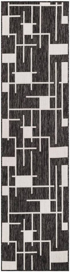 Detail image of 2' x 8' Easy-Clean Modern Indoor / Outdoor Runner Rug
