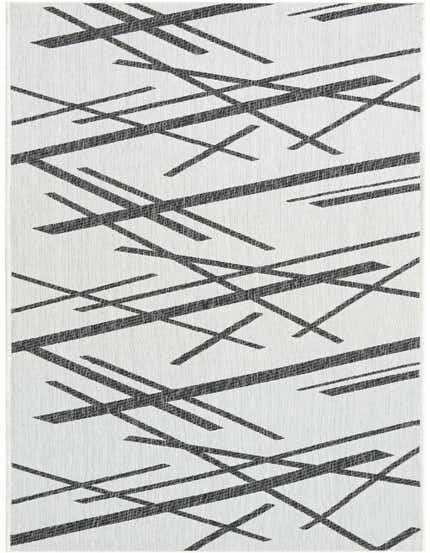 2' 7 x 12' Easy-Clean Modern Indoor / Outdoor Runner Rug