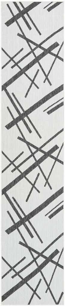 2' 7 x 12' Easy-Clean Modern Indoor / Outdoor Runner Rug