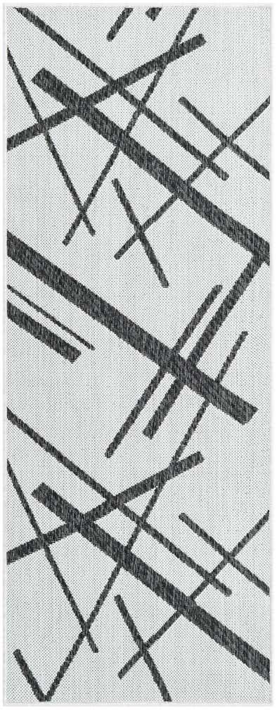 2' x 5' 3 Easy-Clean Modern Indoor / Outdoor Runner Rug