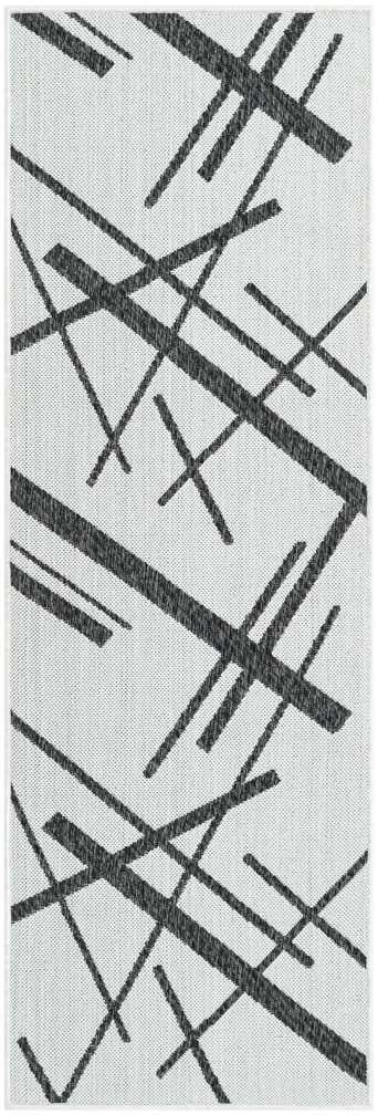2' x 6' Easy-Clean Modern Indoor / Outdoor Runner Rug