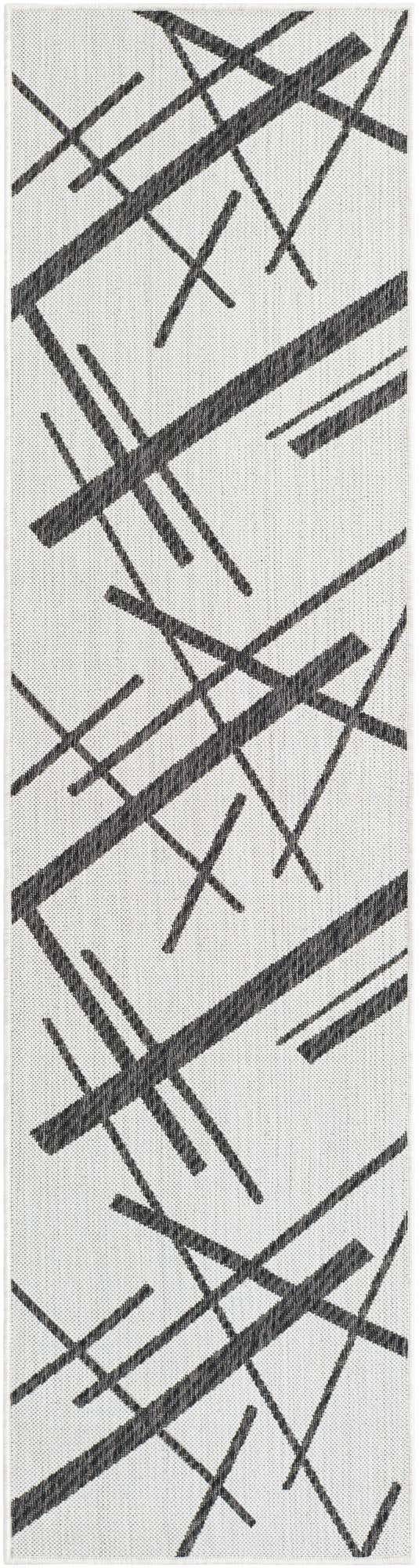 2' x 8' Easy-Clean Modern Indoor / Outdoor Runner Rug