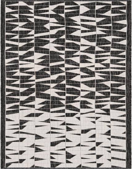 Detail image of 2' 7 x 12' Easy-Clean Modern Indoor / Outdoor Runner Rug