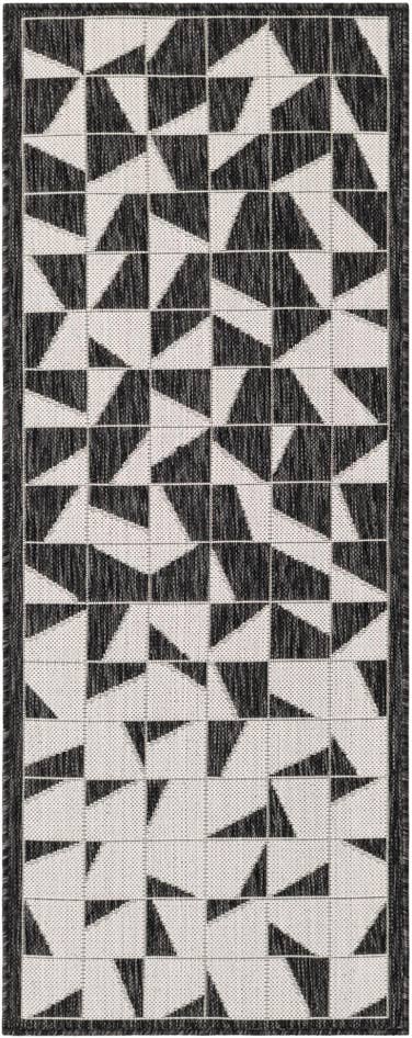 Detail image of 2' x 5' 3 Easy-Clean Modern Indoor / Outdoor Runner Rug