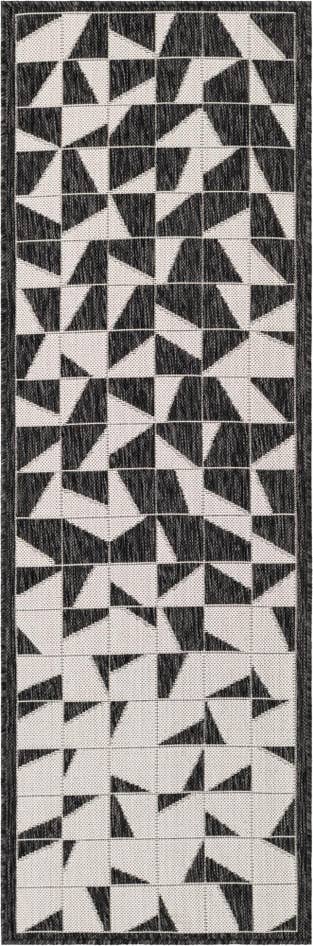 Detail image of 2' x 6' Easy-Clean Modern Indoor / Outdoor Runner Rug