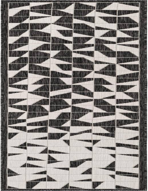 Detail image of 2' x 8' Easy-Clean Modern Indoor / Outdoor Runner Rug