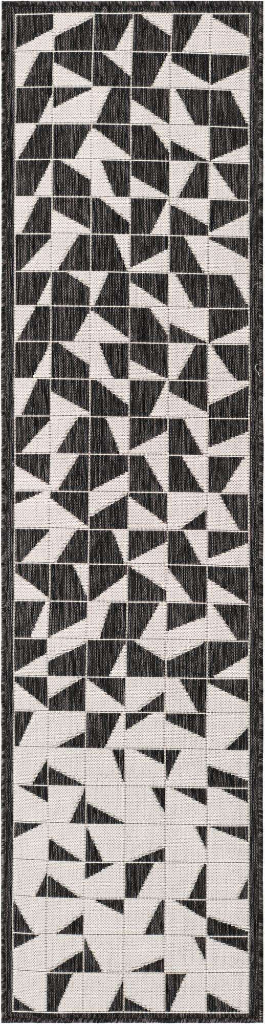 2' x 8' Easy-Clean Modern Indoor / Outdoor Runner Rug