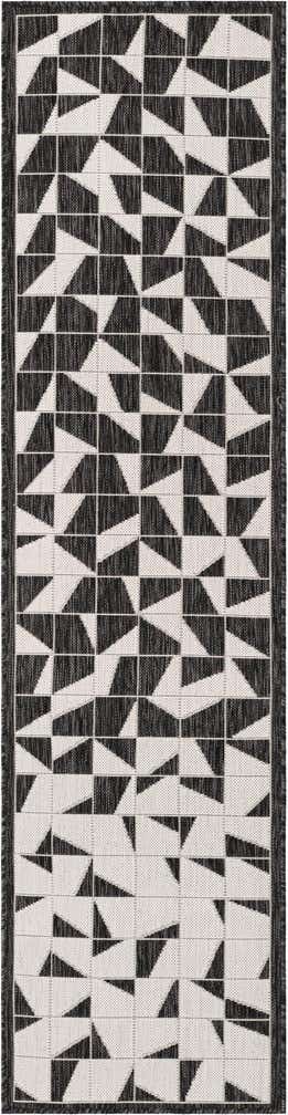 2' x 8' Easy-Clean Modern Indoor / Outdoor Runner Rug