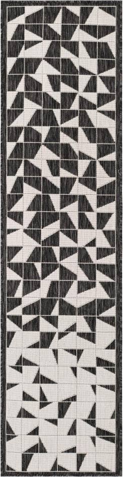 Detail image of 2' x 8' Easy-Clean Modern Indoor / Outdoor Runner Rug