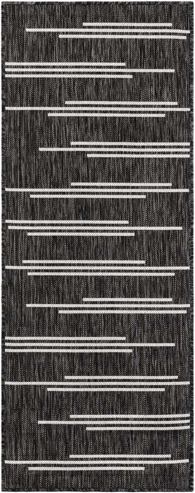 2' x 5' 3 Easy-Clean Modern Indoor / Outdoor Runner Rug