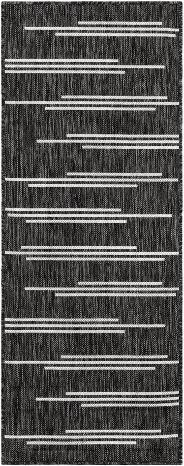 Detail image of 2' x 5' 3 Easy-Clean Modern Indoor / Outdoor Runner Rug