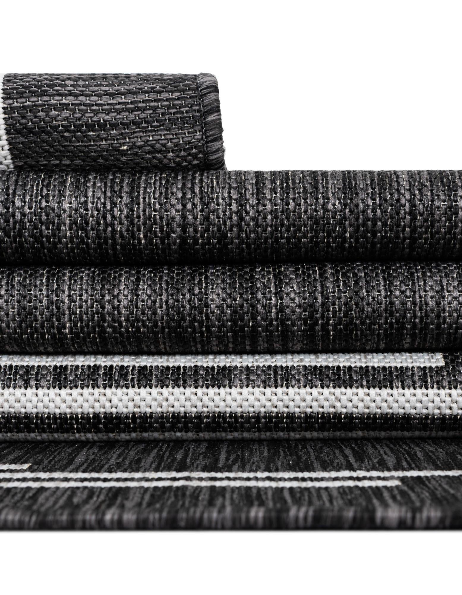 2' 7 x 12' Easy-Clean Modern Indoor / Outdoor Runner Rug