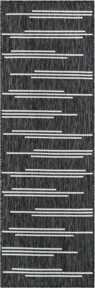 Detail image of 2' x 6' Easy-Clean Modern Indoor / Outdoor Runner Rug