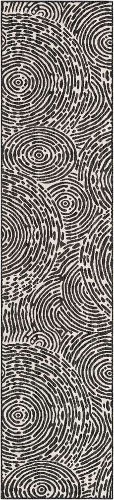 2' 7 x 12' Easy-Clean Modern Indoor / Outdoor Runner Rug